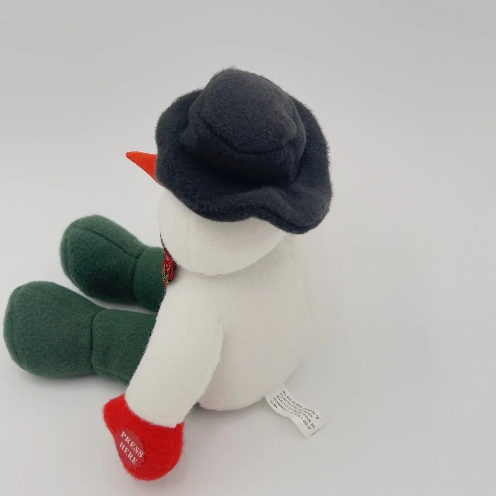 Snowman Couple Plush‎ Snowmen Sleigh Ride Snowman RARE Vintage